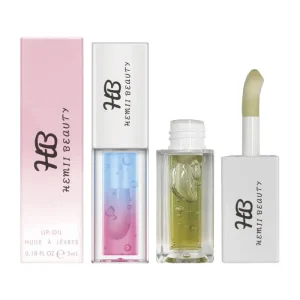 Two-color botanical fruit transparent lip oil